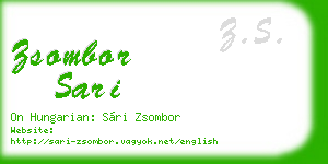 zsombor sari business card