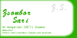zsombor sari business card